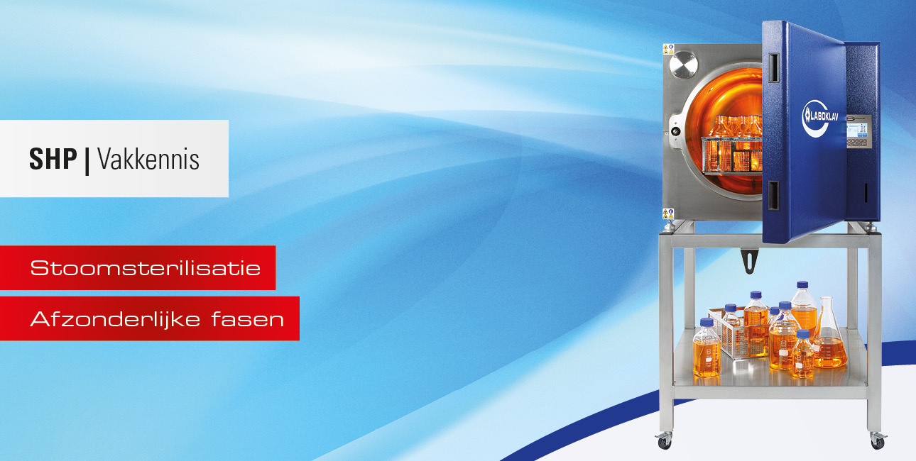 Afzonderlijke fasen bij stoomsterilisatie