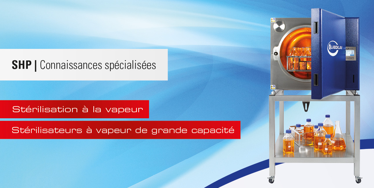 Stérilisateurs à vapeur de grande capacité