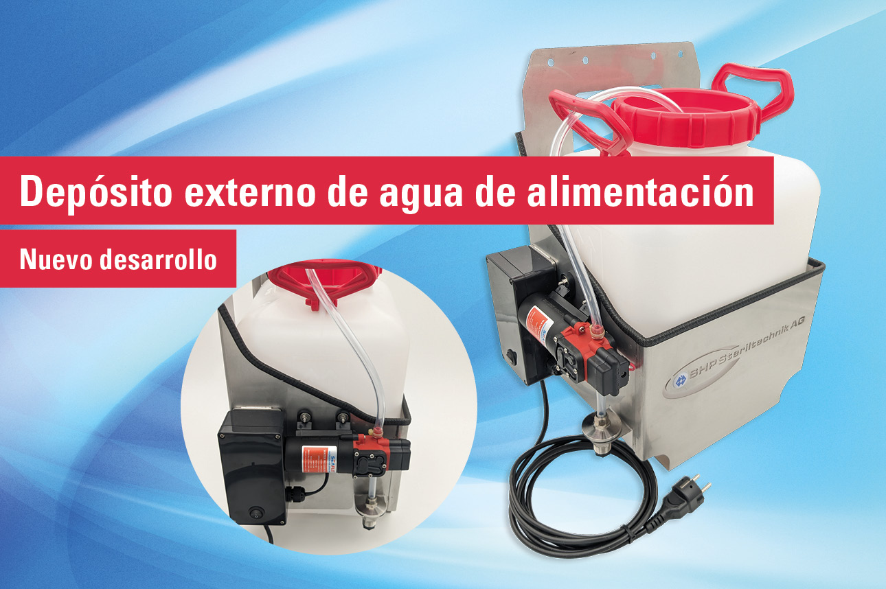 Depósito externo de agua de alimentación para la serie LABOKLAV 55-195